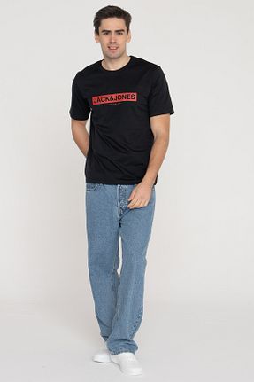 تیشرت مشکی مردانه یقه دوچرخه Jack & Jones - کد 670382834