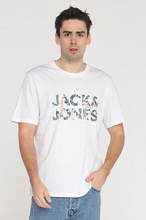 تیشرت سفید زنانه رگولار Jack & Jones - کد 308105459
