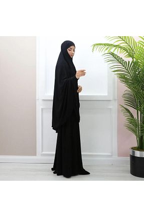 کلاه و ابایا مشکی زنانه پلی استر Nova Style - کد 902717282