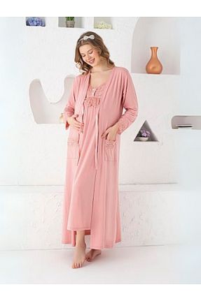 لباس شب بارداری رنگی زنانه ساده JENİKA - کد 902751967