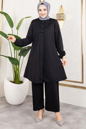 ست بالاتنه و پائین تنه مشکی زنانه بافت Mec Fashion - کد 902750556
