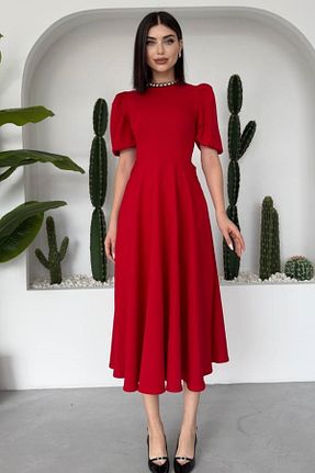 لباس قرمز زنانه بافتنی WOMAN VISION - کد 808158660