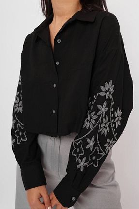 پیراهن مشکی زنانه اورسایز Sobe - کد 902751479