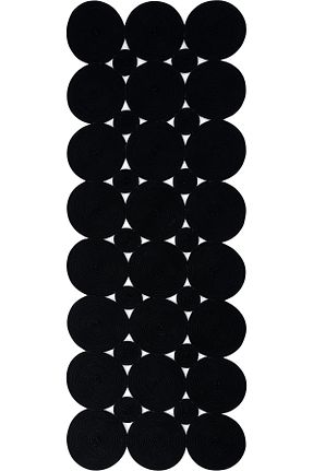 کناره مشکی پلی پروپیلن Cool Halı - کد 897950045