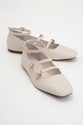 بابت بژ زنانه چرم خالص luvishoes - کد 902785937