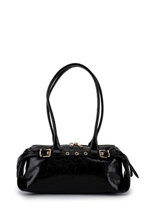 کیف دوشی مشکی زنانه چرم مصنوعی minebag - کد 902780609