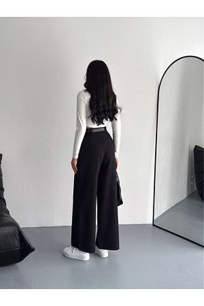 شلوار مشکی زنانه مخلوط پلی استر winmoda - کد 904055781