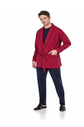 ست لباس راحتی زرشکی مردانه ساده Pierre Cardin - کد 902771980