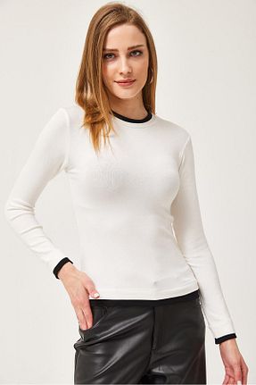 بلوز سفید زنانه ساده CALİENTE - کد 902793368