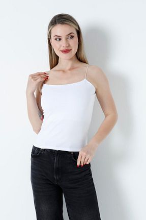 بلوز سفید زنانه بند دار CALİENTE - کد 902793370
