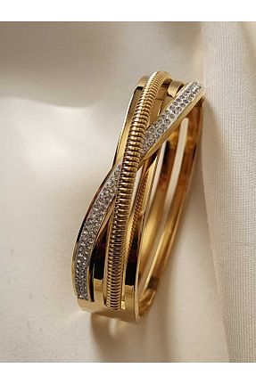 دستبند استیل (فولاد) زرد زنانه استیل (فولاد) ZÜLİSCH - کد 902805883