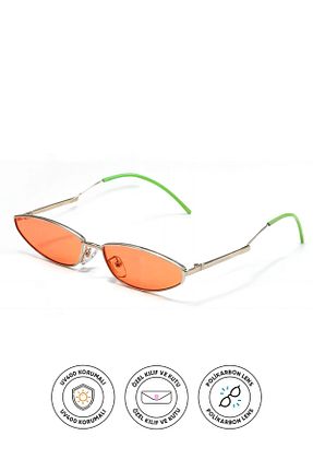 عینک آفتابی نارنجی زنانه UV400 Corney Design - کد 102997757