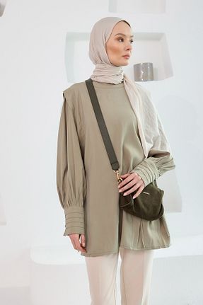 تونیک حجاب سبز زنانه ویسکون LOCCO - کد 902823117