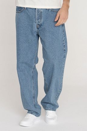 شلوار جین سرمه ای مردانه پاچه پهن Jack & Jones - کد 902829554