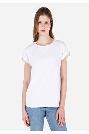 تیشرت سفید زنانه رگولار Colin’s - کد 834253496