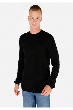 پلیور مشکی مردانه هندسی Colin’s - کد 881840121