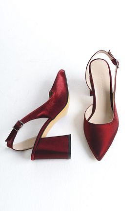 کفش پاشنه بلند کلاسیک زرشکی زنانه استیل (فولاد) Shoesers - کد 902837375