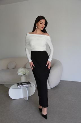 لباس مشکی زنانه بافتنی Julidress - کد 858010606
