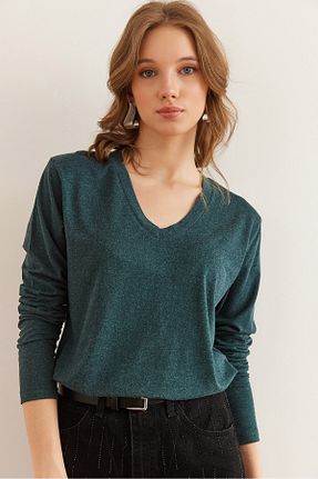 بلوز سبز زنانه ساده Olalook - کد 897646295