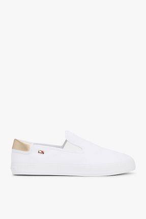 کفش اسنیکر سفید زنانه پارچه ای Tommy Hilfiger - کد 901396228