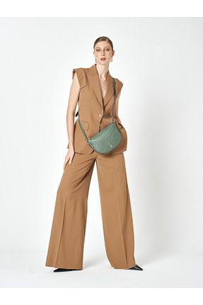 کیف دوشی سبز زنانه چرم مصنوعی Pierre Cardin - کد 900606947