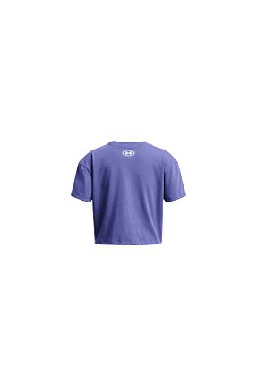 تیشرت بنفش بچه گانه کروپ فیت Under Armour - کد 803680340