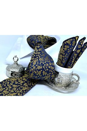 کراوات زرد مردانه بافتنی B