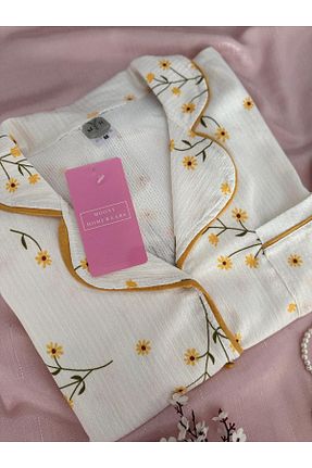 ست لباس راحتی زرد زنانه گلدار MH Moony Homewears - کد 902965230
