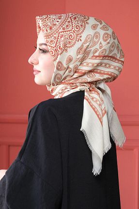 روسری بژ پنبه ای AFVENTE - کد 700533891