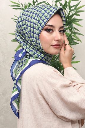 روسری آبی پنبه ای AFVENTE - کد 830135385