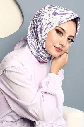 روسری بنفش پنبه ای AFVENTE - کد 830308704