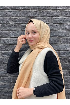 شال بژ زنانه پنبه پلی استر HAREM SCARF - کد 902969925
