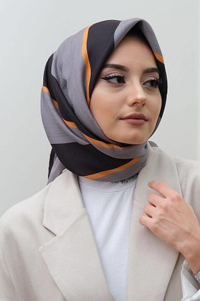 روسری طوسی پنبه ای AFVENTE - کد 216182262