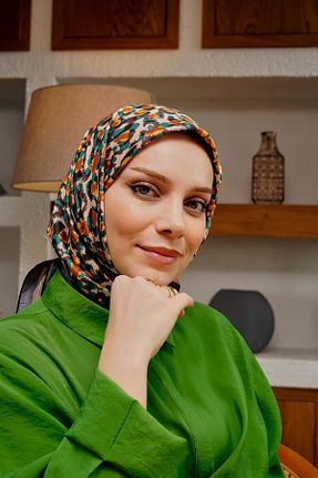 روسری سبز پنبه پلی استر AFVENTE - کد 815857359