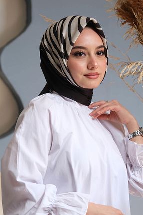 روسری مشکی پنبه ای AFVENTE - کد 700542323