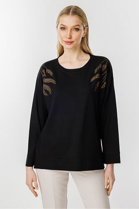 بلوز مشکی زنانه ساده Butik Triko - کد 902959843