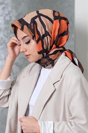 روسری نارنجی پنبه ای AFVENTE - کد 218298422
