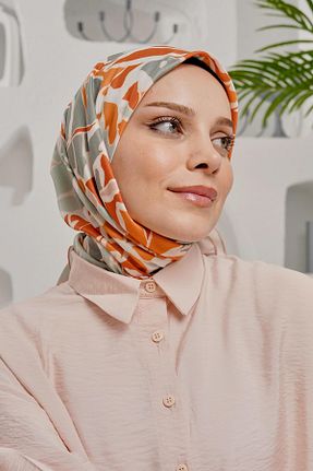 روسری سرمه ای پنبه پلی استر AFVENTE - کد 815854109