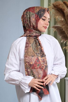 شال زرشکی زنانه پنبه پلی استر AFVENTE - کد 211986804