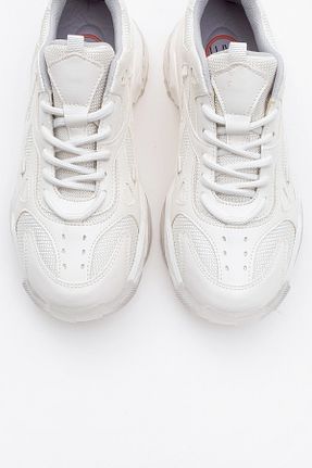 کفش اسنیکر سفید زنانه بند دار luvishoes - کد 902974437