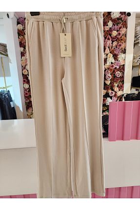 شلوار کرمگن بژ زنانه رگولار SEÇİL - کد 902973351