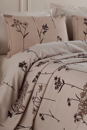 پیکه و ست پیکه دونفره قهوه ای پنبه ای Enlora Home - کد 903008965