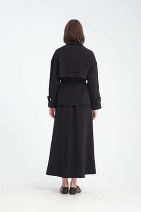 ست بالاتنه و پائین تنه مشکی زنانه بافتنی MAXMU - کد 903003682