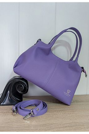 کیف دستی بنفش زنانه سایز متوسط valentina victoria - کد 903006347