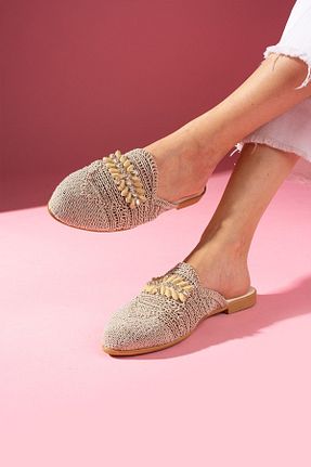 دمپائی بژ زنانه حصیر FUGA MODA - کد 818516656