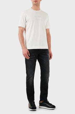 تیشرت سفید مردانه رگولار Emporio Armani - کد 903002003