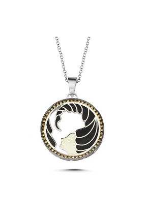 گردنبند نقره زرد زنانه 925 عیار Kayra Mücevher - کد 926752091