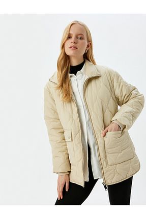 کاپشن نباتی زنانه رگولار Koton - کد 903008911