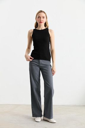 پلیور مشکی زنانه ساده Qutu Butik - کد 904174716