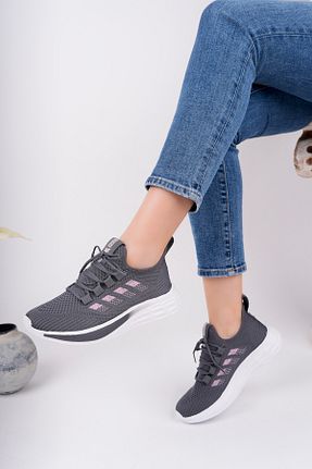 کفش اسنیکر رنگی زنانه بند دار Moda Kadıköy - کد 903029179